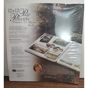 Creative Memories 6069460801 12x12" Scrapbook Clear Page Protectors 15 Sheets A1